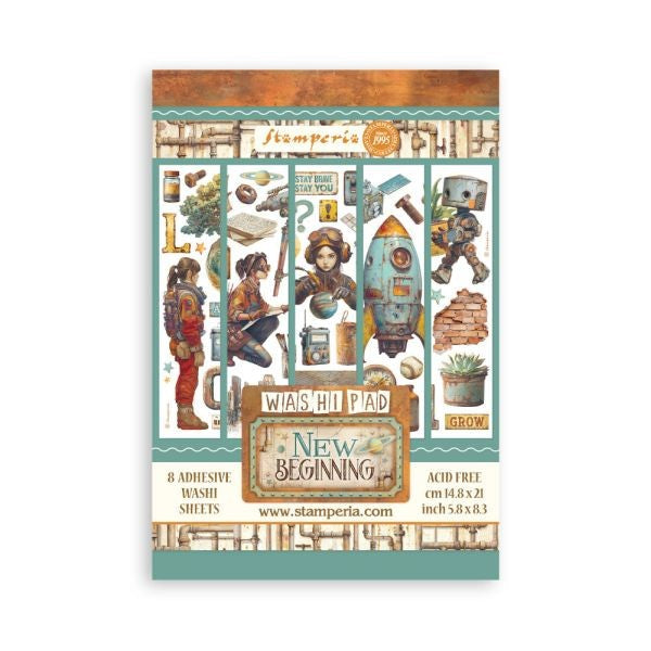 A New Beginning - A5 Washi Pad