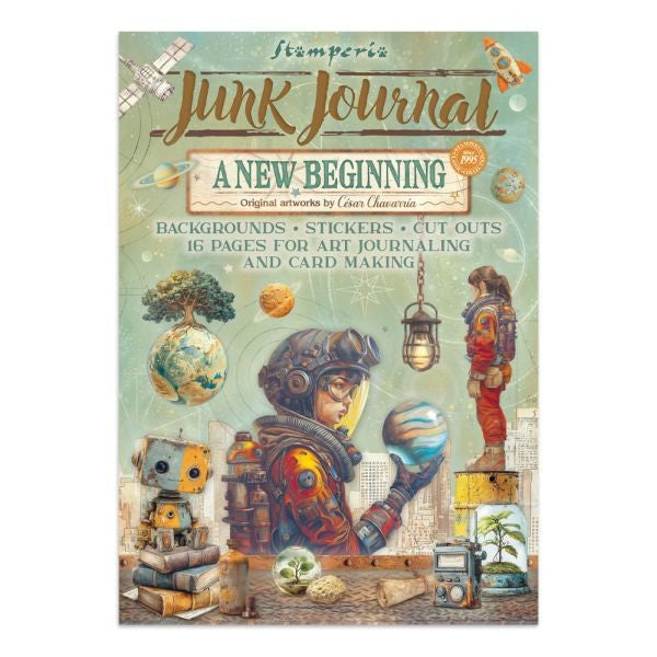 A New Beginning - Junk Journal Backgrounds, Stickers & Cut Outs