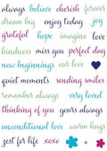 A to Z Sentiments - Clear Stamps