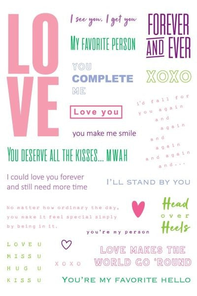 About Love Collage - Clear Stamps