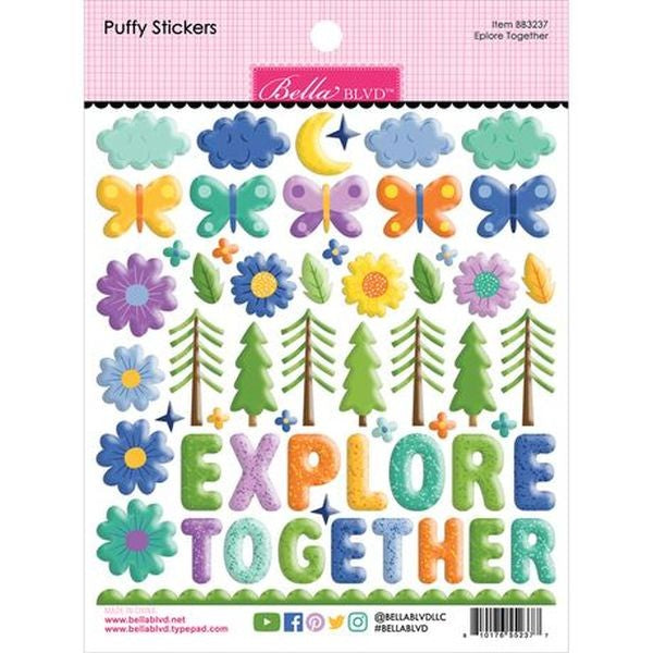 Adventure Awaits - Puffy Stickers - Explore Together