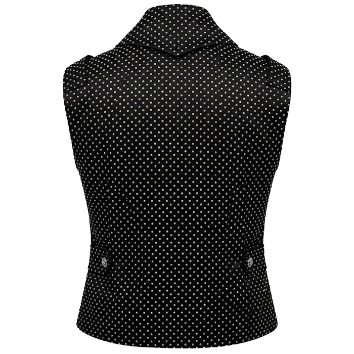 Angelino Crystal Obsidian Monarch Vest