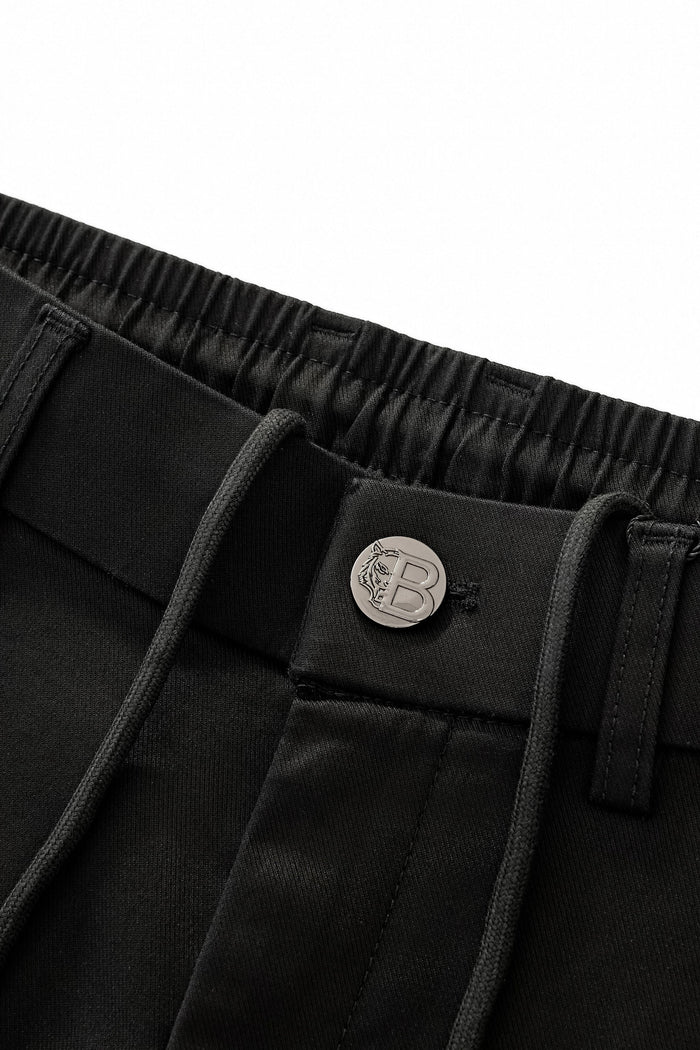 Apex Drawstring Stretch Pants BLACK