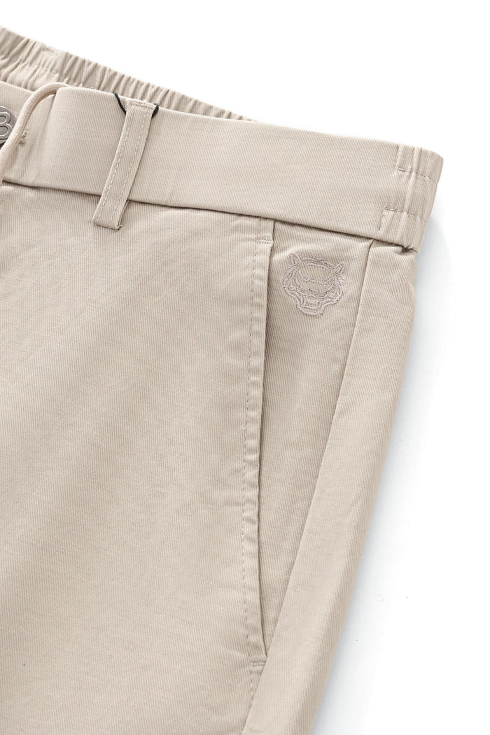 Apex Drawstring Stretch Shorts BEIGE