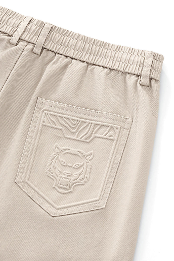 Apex Drawstring Stretch Shorts BEIGE
