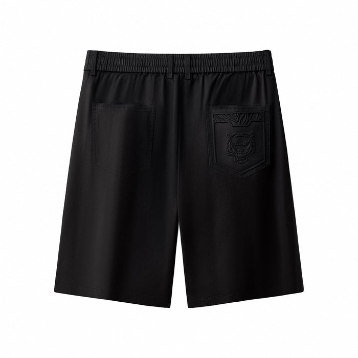 Apex Drawstring Stretch Shorts BLACK