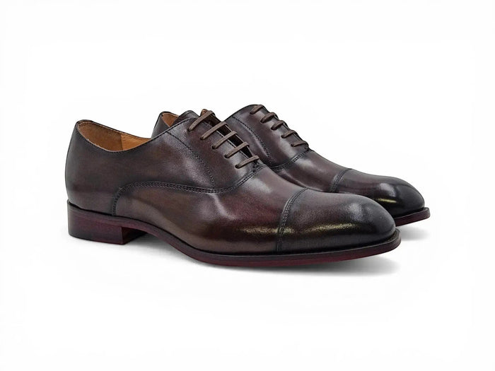 Avon Cap Toe Oxford in Leather Sole