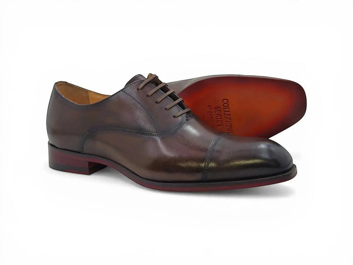 Avon Cap Toe Oxford in Leather Sole