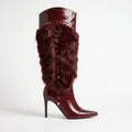 Azalea Wang Alisette-Burgundy Boot