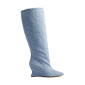 Azalea Wang Fervor Denim Tall Boot