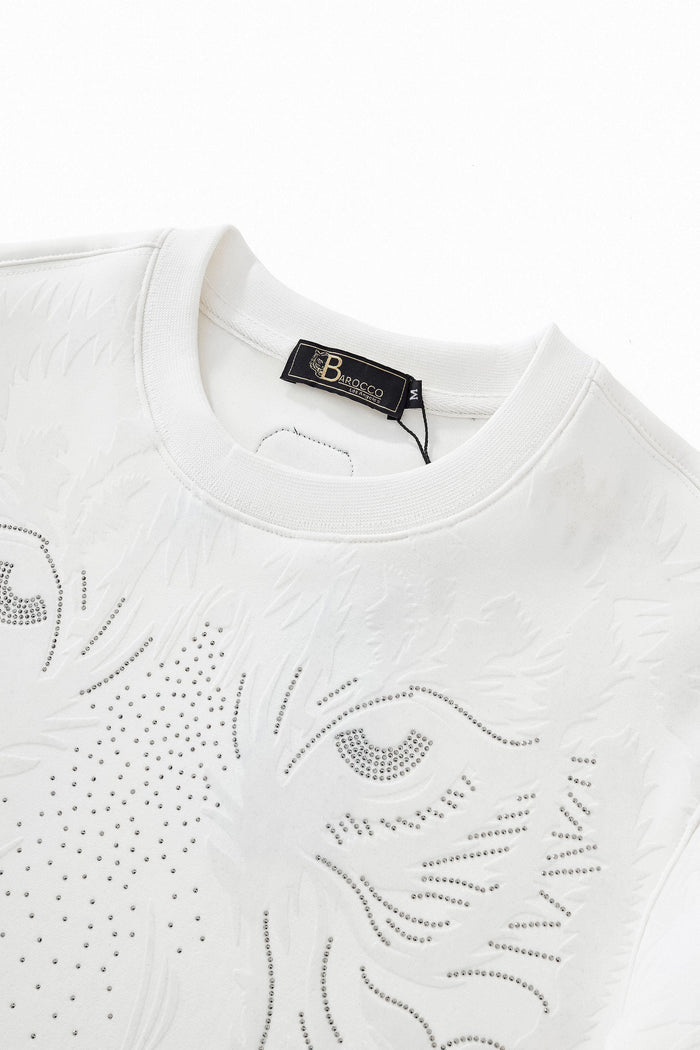 Barocco Midnight Roar sweatshirt WHITE