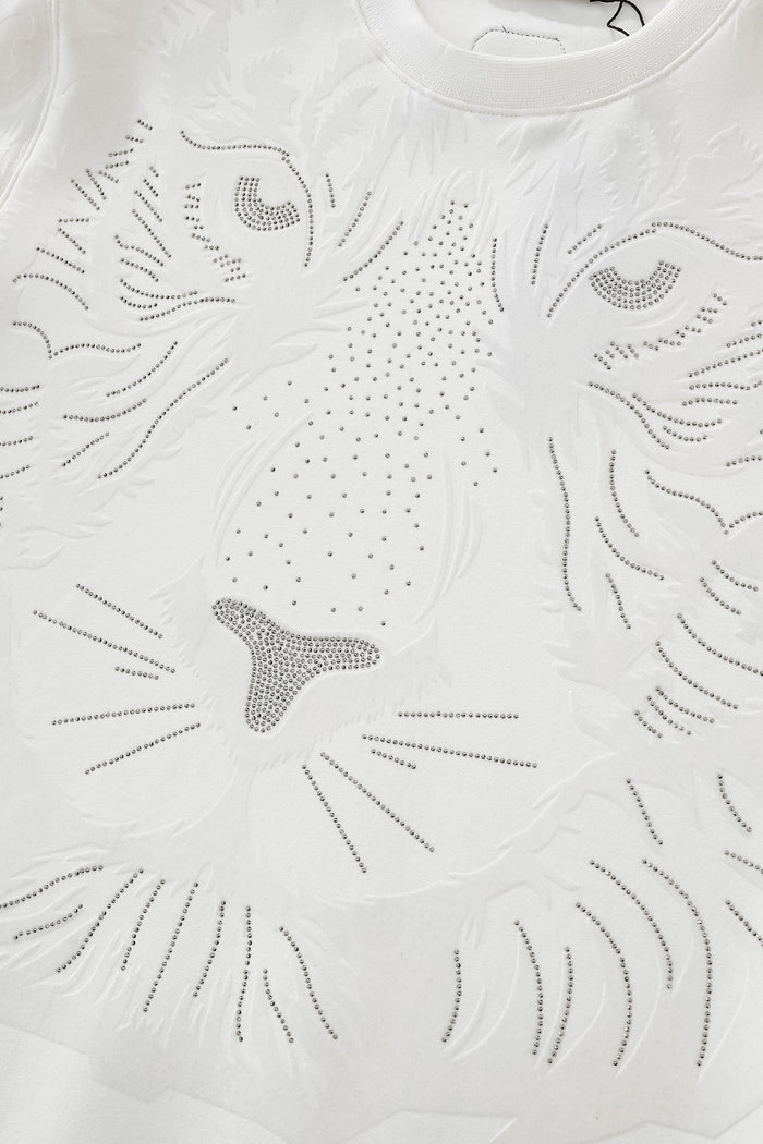 Barocco Midnight Roar sweatshirt WHITE