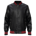 Barocco Red Collar PU Bomber - INSTORE