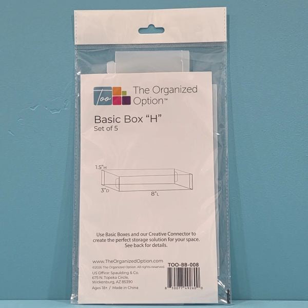 Basic Box H - 3x8x1.5 - Set of 5