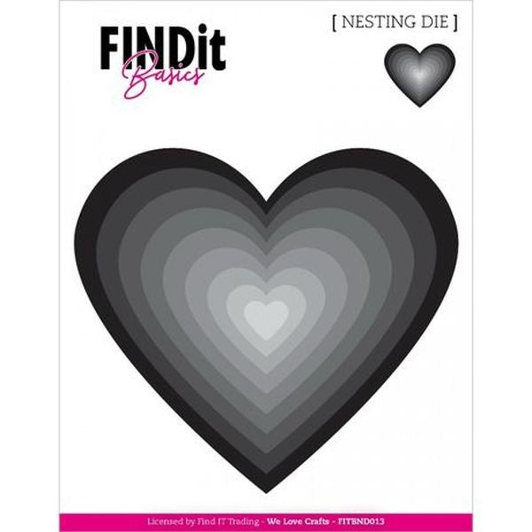 Basics Nesting Dies - Hearts 2