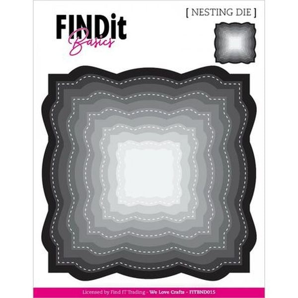 Basics Nesting Dies - Wavy Squares