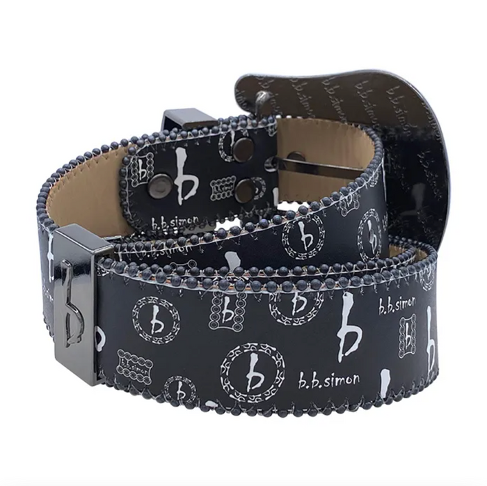 b.b. Simon BB Pattern Classic – Black/Black - Dudes Boutique