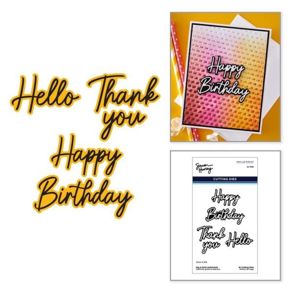 Big & Bold Sentiments - Dies