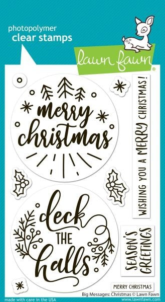Big Messages:  Christmas - Clear Stamps