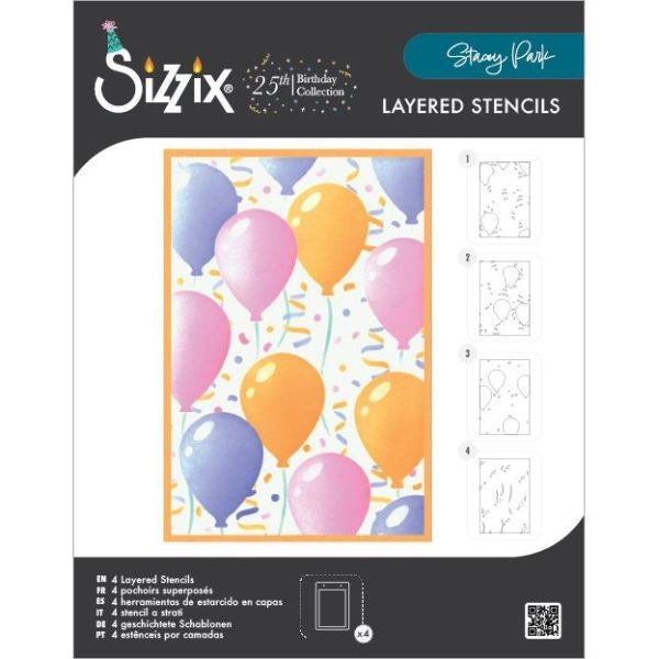 Birthday Balloons - Stencil Set