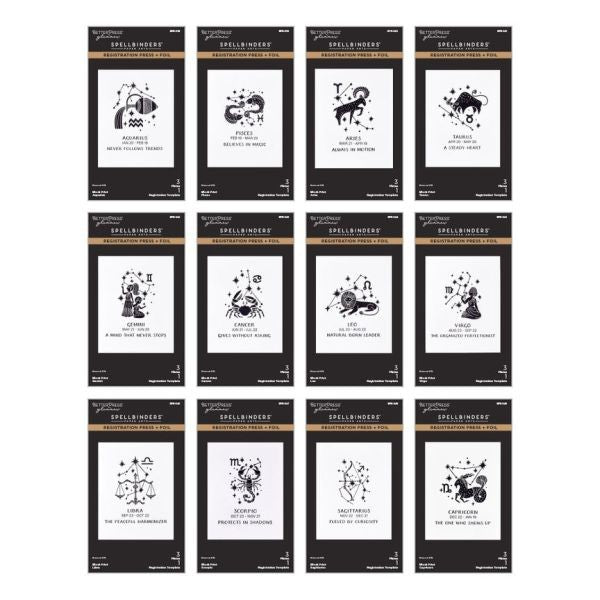 Block Print Zodiacs - Registration Press & Foil Bundle