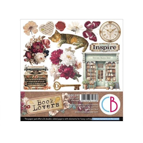 Book Lovers - Fussy Cutting Pad
