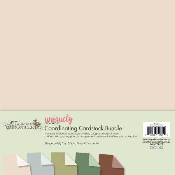 Botanical Chronicles - 12x12 Coordinating Cardstock Bundle
