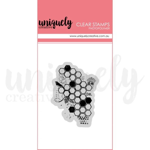 Botanical Honeycomb - Clear Stamp