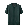 Breeze Mesh Zip Knit SS Shirt HUNTER GREEN