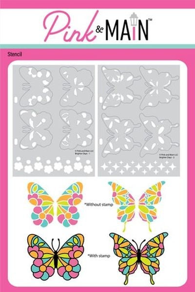Brighter Days - 2 Piece Layering Stencils