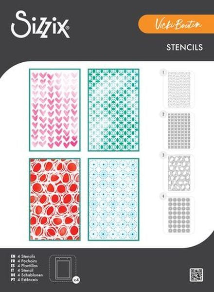 Buildables Backgrounds #1 - A6 Stencil Set