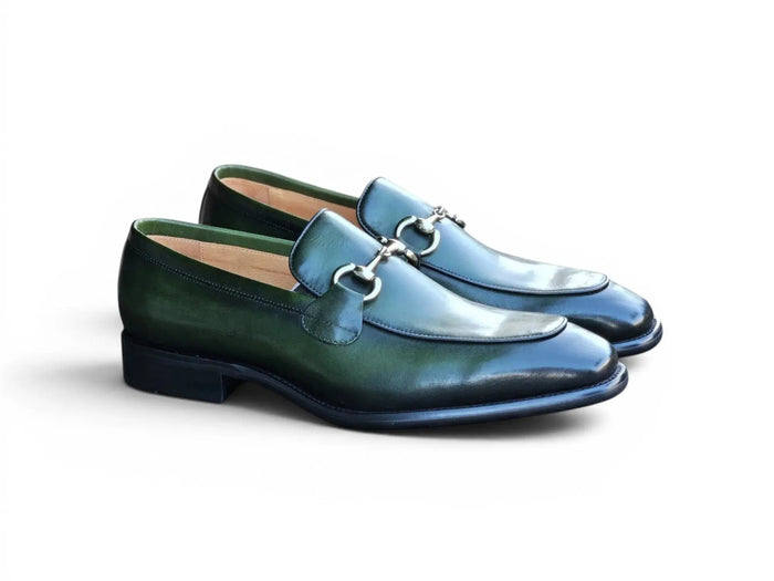 Burnished Calfskin Horsebit Loafer