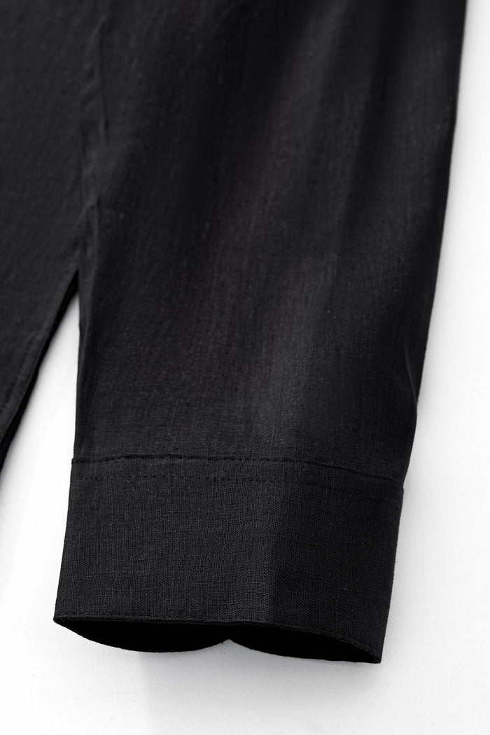 Capri Linen Shirt BLACK