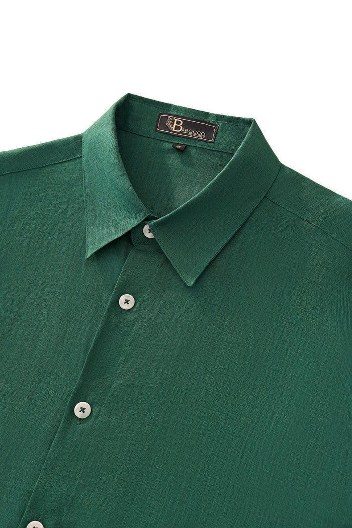 Capri Linen Shirt HUNTER GREEN
