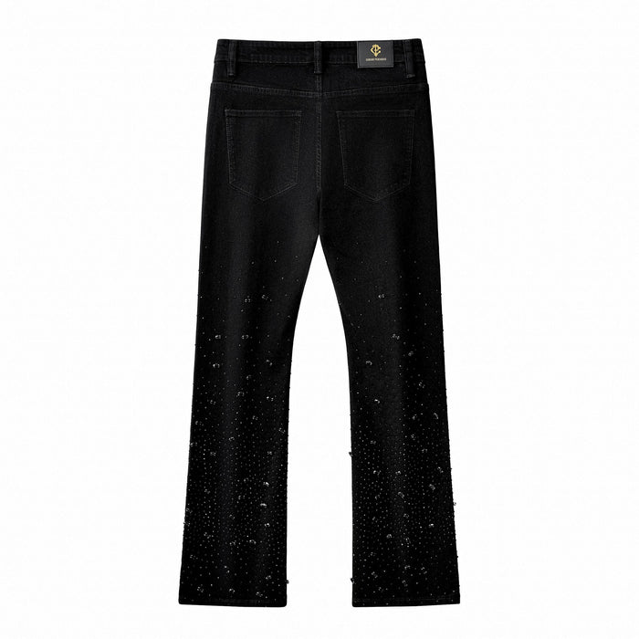 Celestial Stud Denim Pant – Century Penthouse BLACK