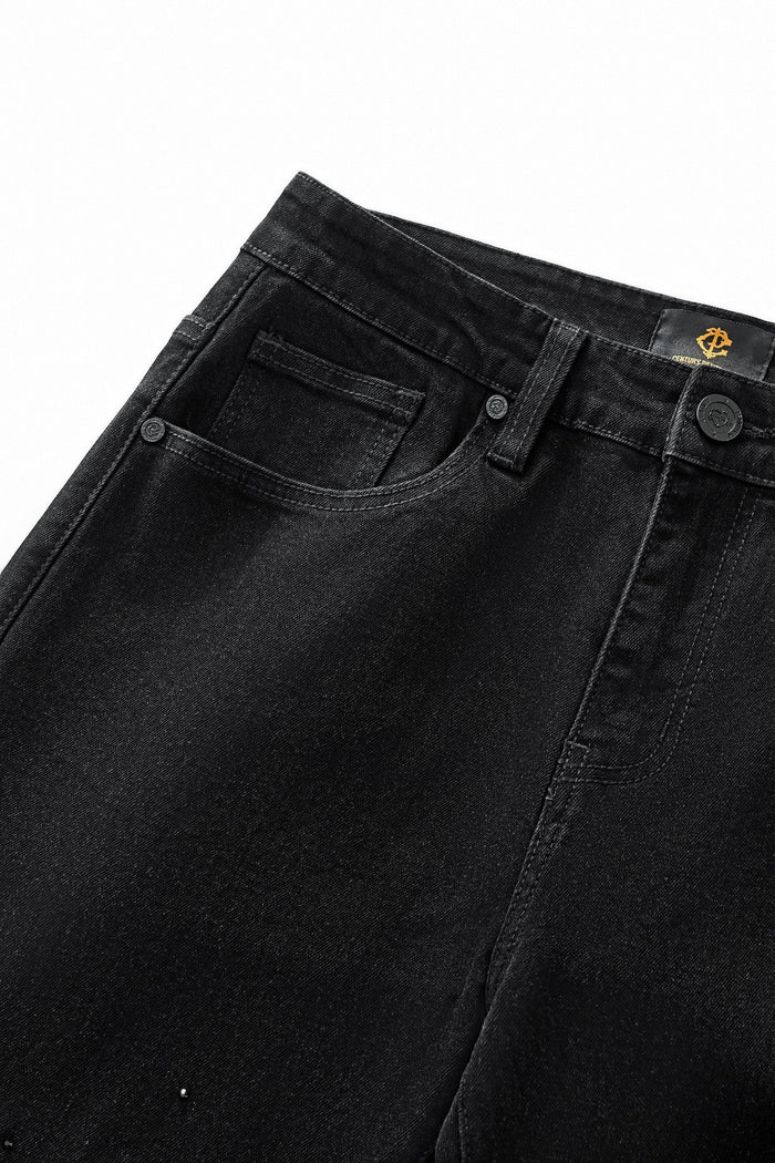 Celestial Stud Denim Pant – Century Penthouse BLACK
