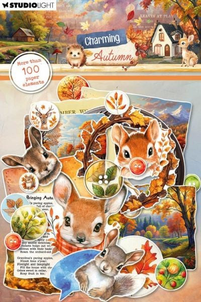 Charming Autumn - Paper Elements - Labels, Images & Animal Heads