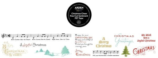 Christmas Cheer -Kiss Cut Sentiments PET Tape