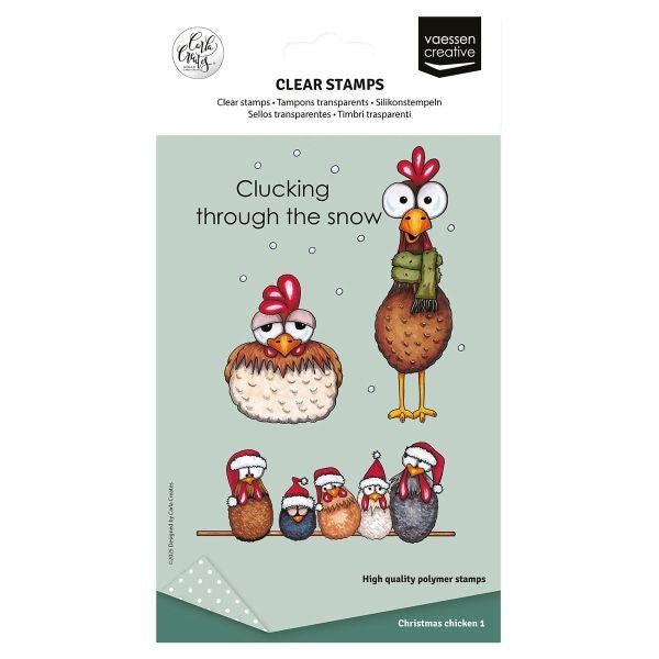 Christmas Chickens 1 - Clear Stamps