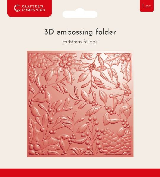 Christmas Foliage - 3D Embossing Folder