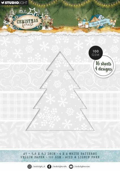 Christmas Forest - Vellum Paper Pad - Backgrounds