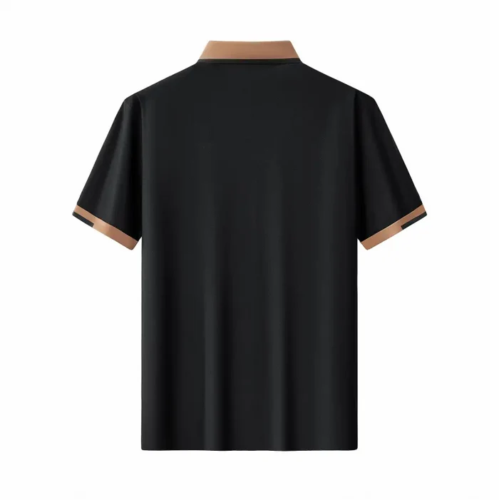 Contrast Trim Performance Polo - El Baron BLACK
