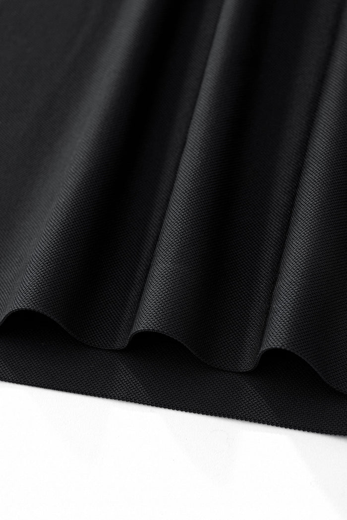 Contrast Trim Performance Polo - El Baron BLACK