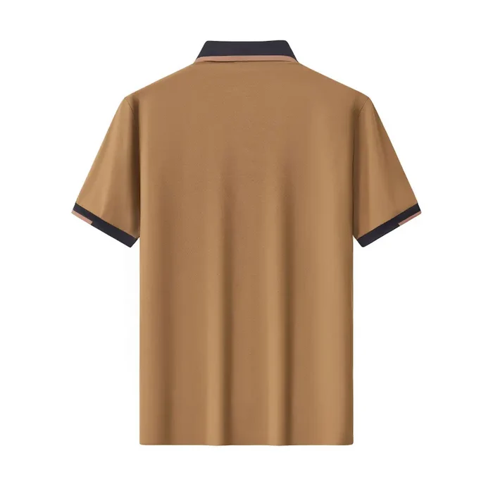 Contrast Trim Performance Polo - El Baron KHAKI
