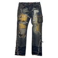 CopperRivet Sand Rip n Repair Jeans