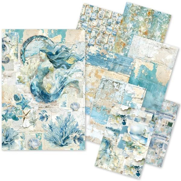 Craftmix A5 Paper Pack - Edge of the Ocean