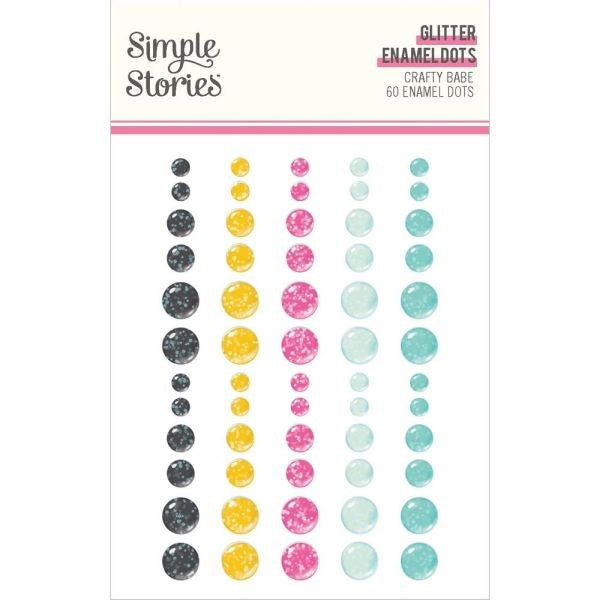 Crafty Babe - Glitter Enamel Dots