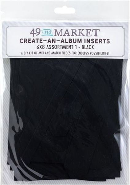 Create-An-Album Inserts - Black #1