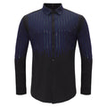 Crystal Classic Button-Up Shirt BLACK/ROYAL - Dudes Boutique