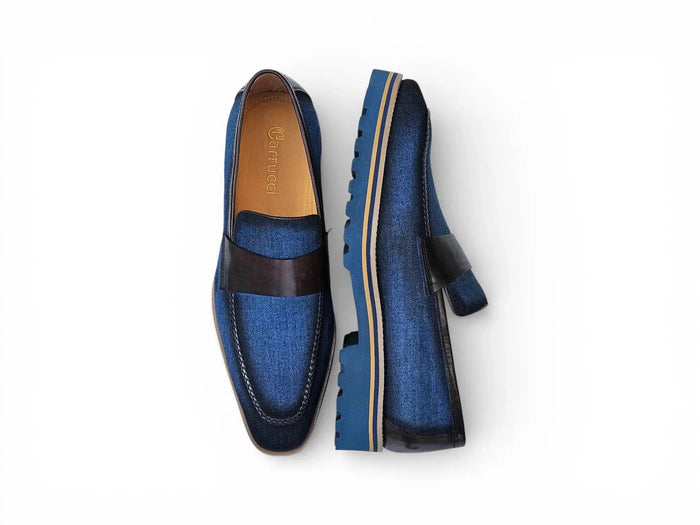 Denim Loafer in Lug Sole